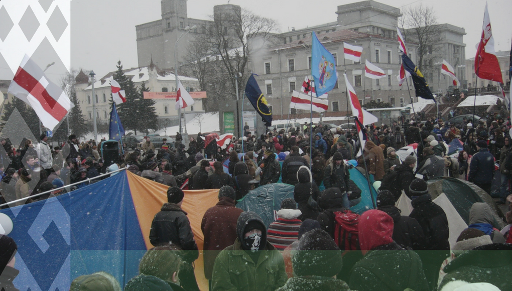 Belarussians protest against parasite tax.