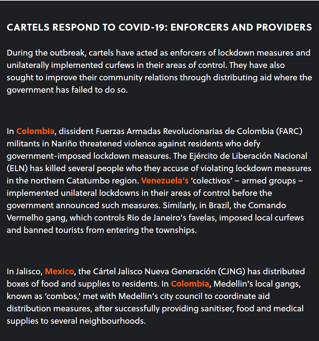 Cartel Covid enforcers