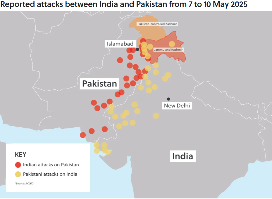 India and Pakistan attacks